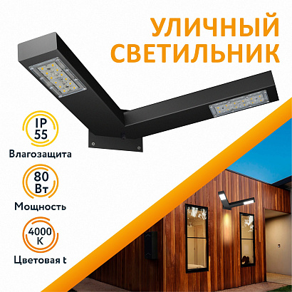 Светильник уличный СКУ-М-2 4000К 405x130x755
