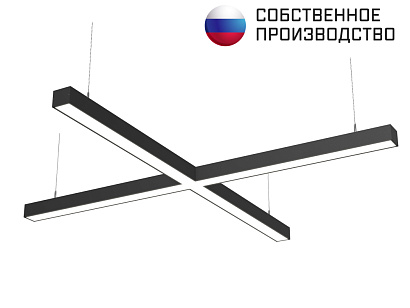 Светильник Х-образный подвесной 1190х1190х50х50 4000K 72W